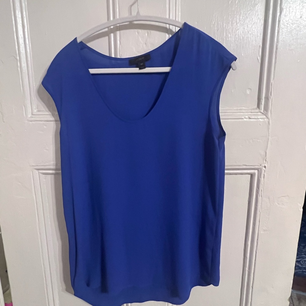 14T J.Crew blue tank top